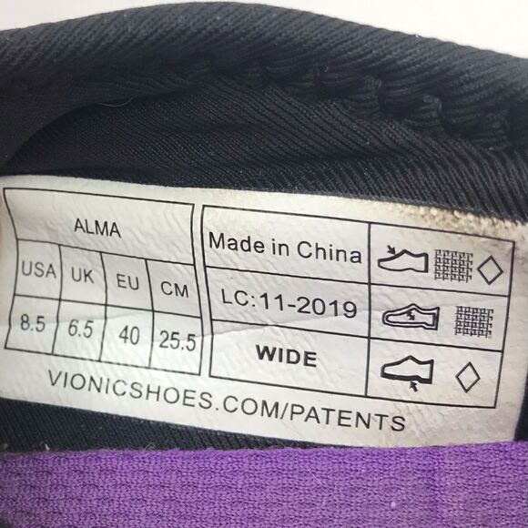 Vionic Purple BrIsk ALMA Support Comfort Sneakers - Picture 13 of 13